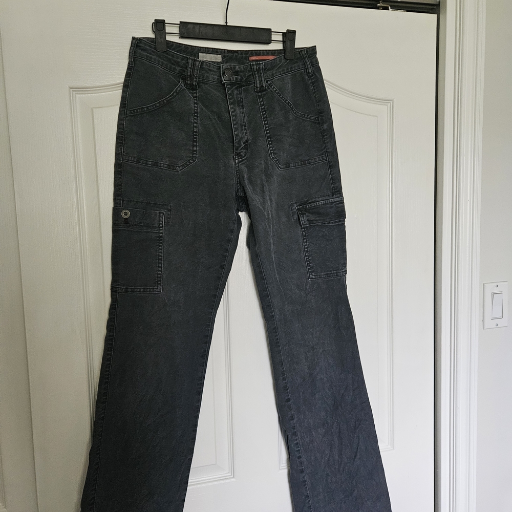 Pilcro Gray Cargo Bootcut Pants